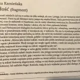Fragment "Miłość" Anny Kamińskiej. Pieśń nad Pieśniami jako dialog kochanków, opis miłości silnej jak śmierć, nie do ugaszenia.