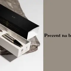 Eleganckie pióro w ozdobnym pudełku, idealny prezent na bierzmowanie.