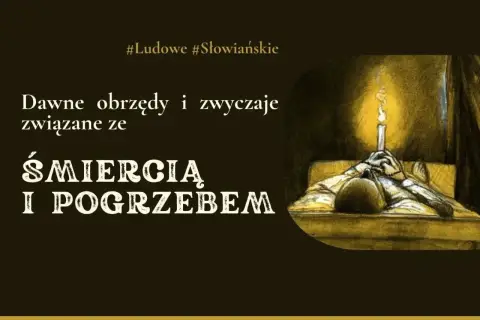 Ludowe wierzenia Słowian: czy zmarli widzą swój pogrzeb? Ilustracja przedstawia postać w łóżku z zapaloną świecą, symbolizującą przejście.