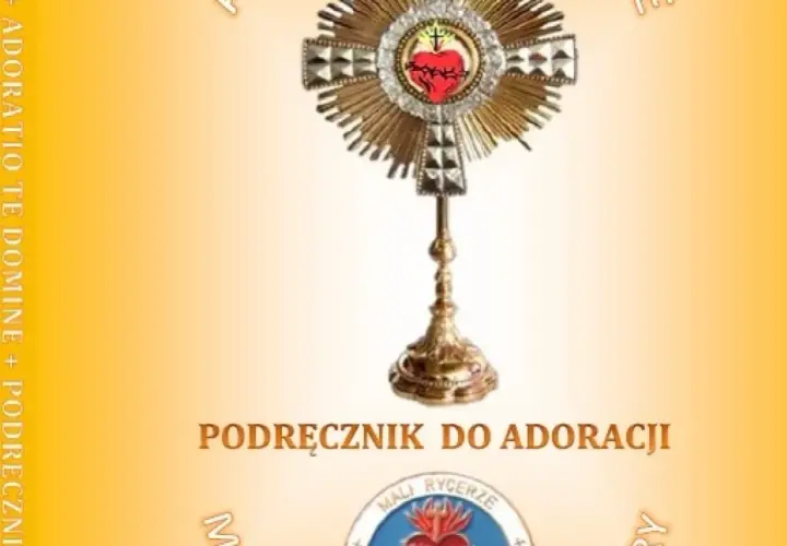 Monstrancja z Sercem Jezusa, symbol świętej modlitwy. Podręcznik do adoracji.