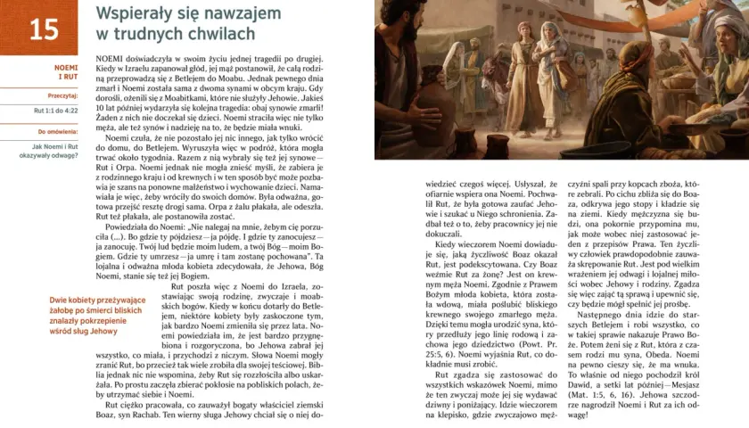 Noemi i Rut, synowie Noego, doświadczyły tragedii, ale ich lojalność i odwaga doprowadziły do błogosławieństwa.