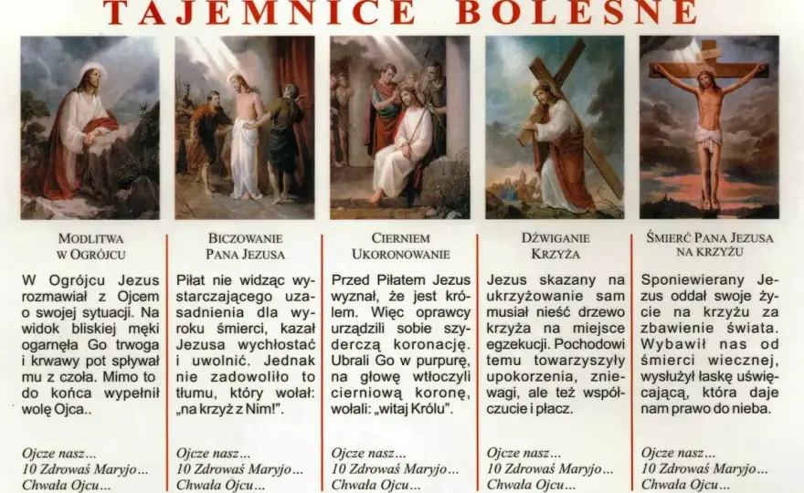 Bolesne tajemnice różańca - Jak się modlić i po co?