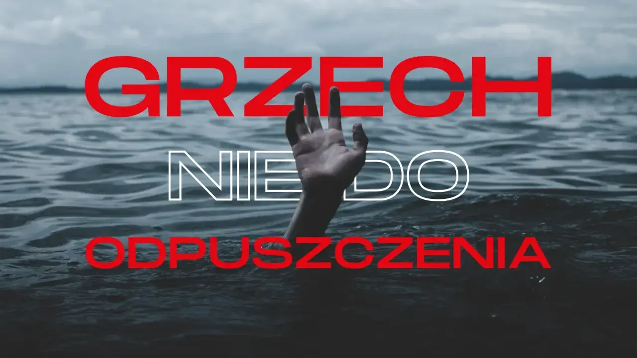 Dłoń wystająca z wody, symbolizująca grzechy przeciwko duchowi świętemu, które są nie do odpuszczenia.