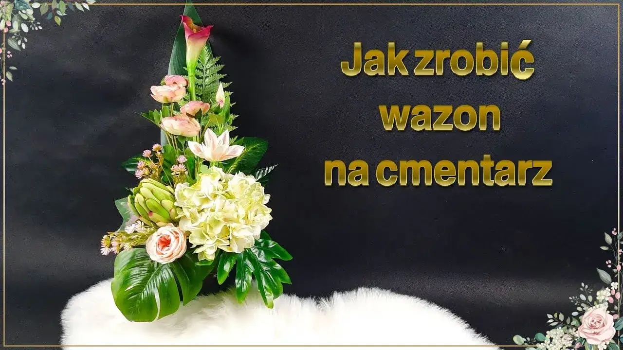 Zdjęcie Jak zrobić stroik do wazonu na cmentarz, aby przetrwał warunki atmosferyczne